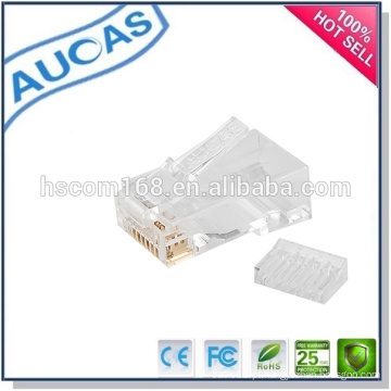 Amp rede cat7 ouro chapeado conector keystone / systimax cat5e cat6 8p8c rj45 plug utp jack modular